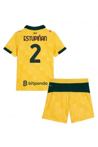 AC Milan Pervis Estupinan #2 Babyklær Tredje Fotballdrakt til barn 2025-26 Korte ermer (+ Korte bukser)